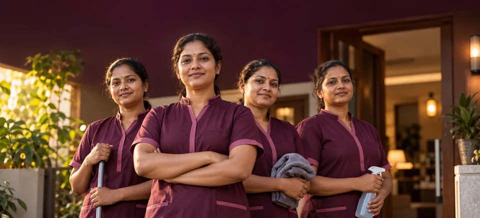 A team of Zyzhoo home-service professionals